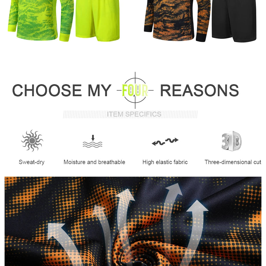 22-23 Adult Goalkeeper Uniform Soccer Jersey Set Professional Goalie Football Uniform Sponge Protection Shirt Pants Shorts Men - Buy online at  Vibe In Cart.