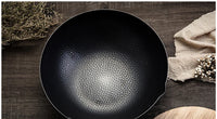 Konco Pure Iron wok cast iron pan Non-coated Pot General use for Gas and Induction Cooker 32cm Chinese Wok Cookware Pan - Buy online at  Vibe In Cart.
