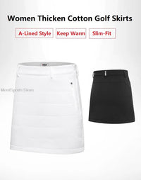 Pgm Golf Clothing Women Short Skirt Winter Ladies Pencil Skirts Thicken Plus Cotton Skorts Female Slim Pack Hip Shorts XS-XL