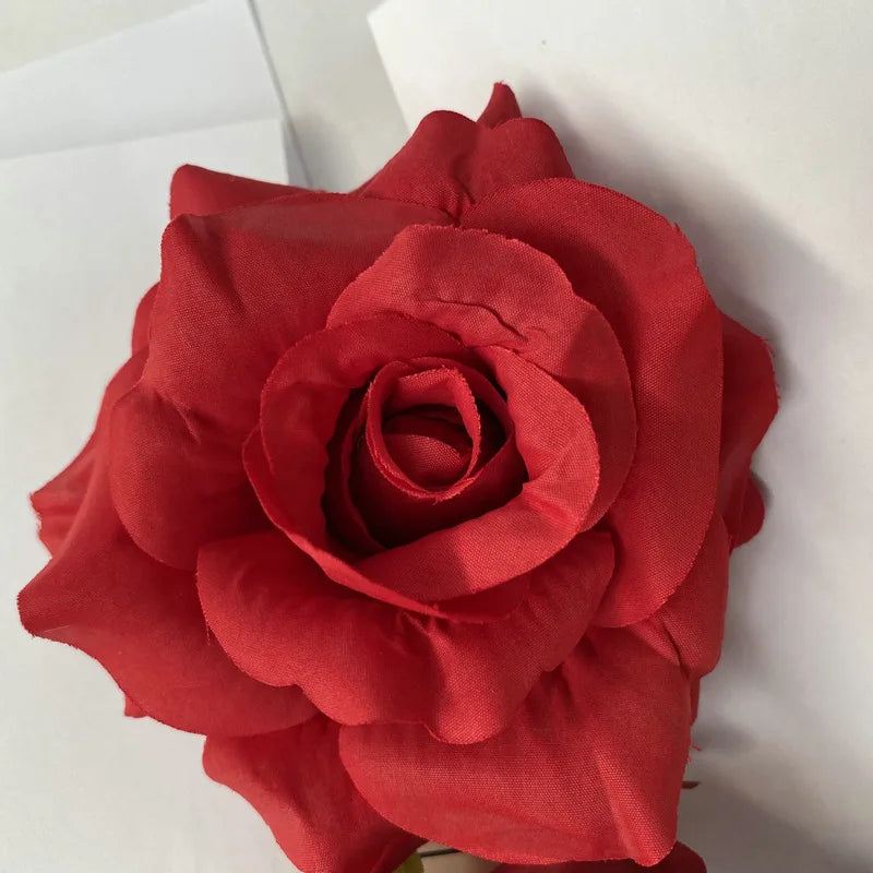11cm Large Rose Head Imitation Flower Home Garden Potted Wedding Artificial Flower Wall Background Decorative Cloth Flower - Buy online at  Vibe In Cart.