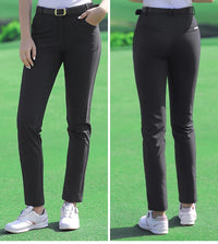 Women's Slim Fit High Waist Full Length Golf Pants Quick Dry Breathable Cotton Blend XS-XL