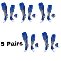 Men's Crew Length Compression Socks for Sports, Size EU 41-45