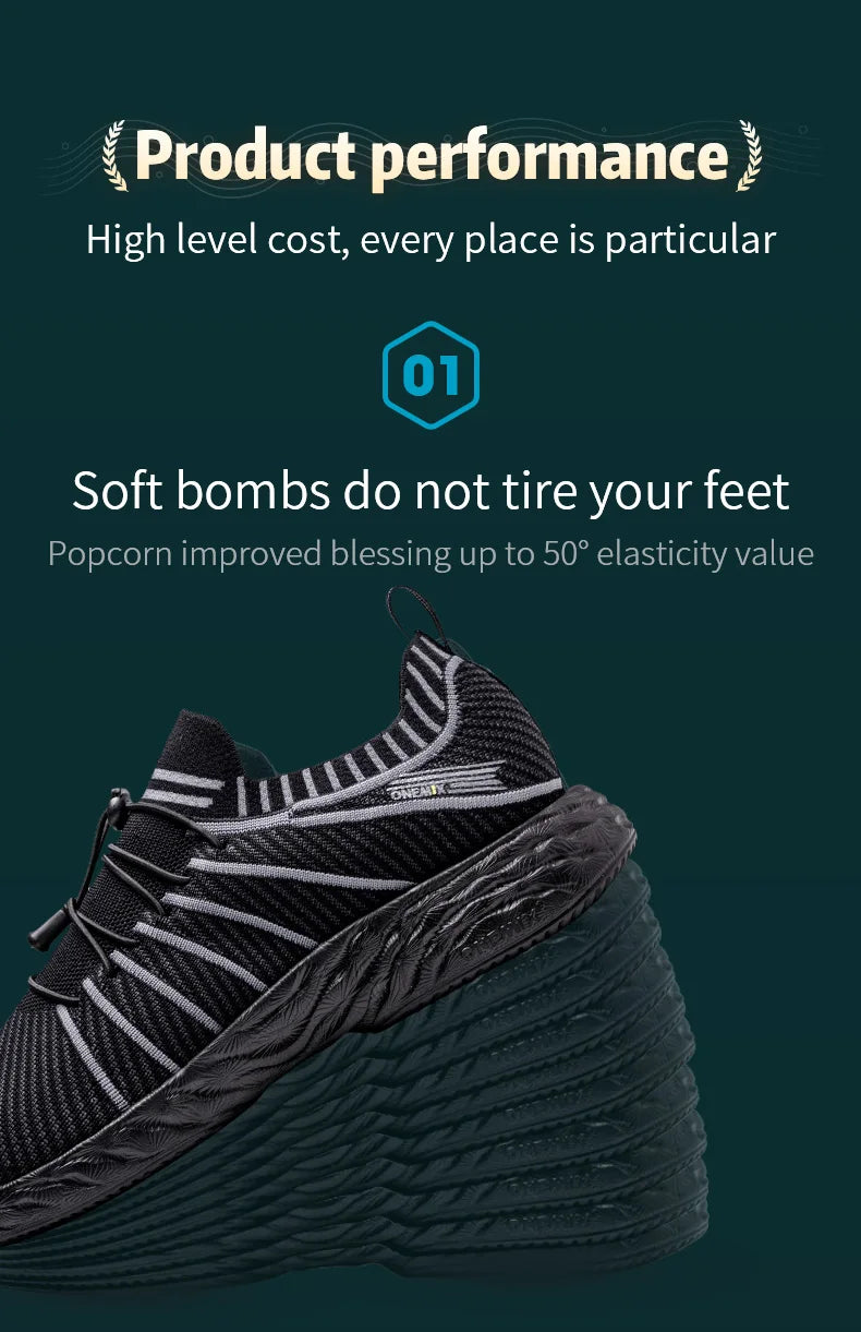 ONEMIX Waterproof Running Shoes for Men Breathable Light Women Training Walking Sneakers Outdoor Trekking Slip-on Sports Shoes - Buy online at  Vibe In Cart.