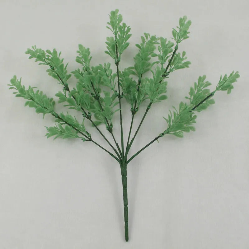Artificial Plastic Fern Grass Plants for Home and Wedding Decor, Green
