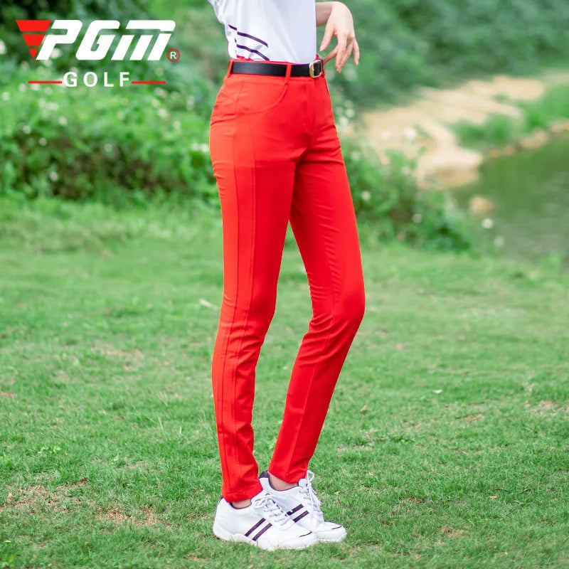Women's Slim Fit High Waist Full Length Golf Pants Quick Dry Breathable Cotton Blend XS-XL