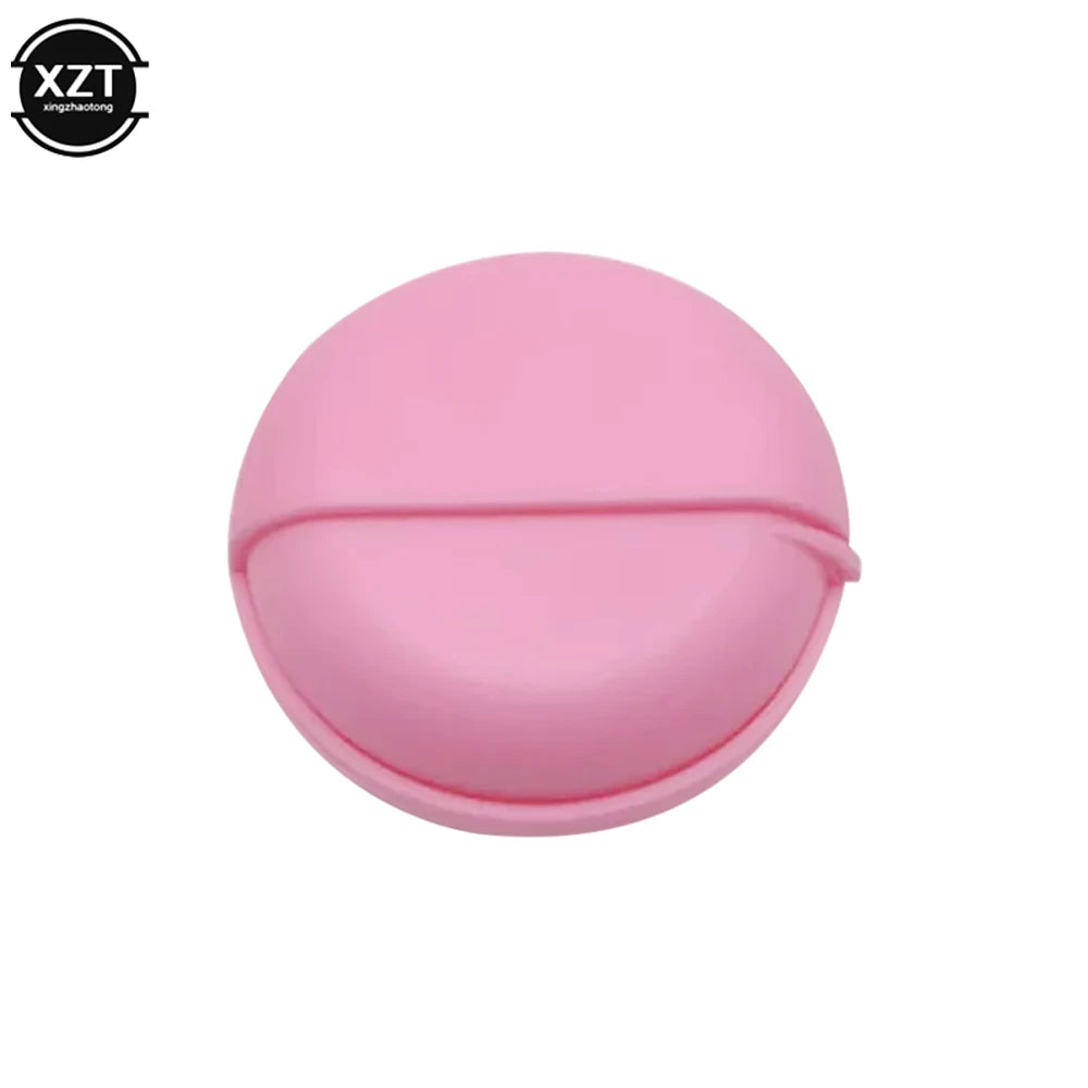 Round Plastic Storage Box with Rotating Cover for Cables and Earphones
