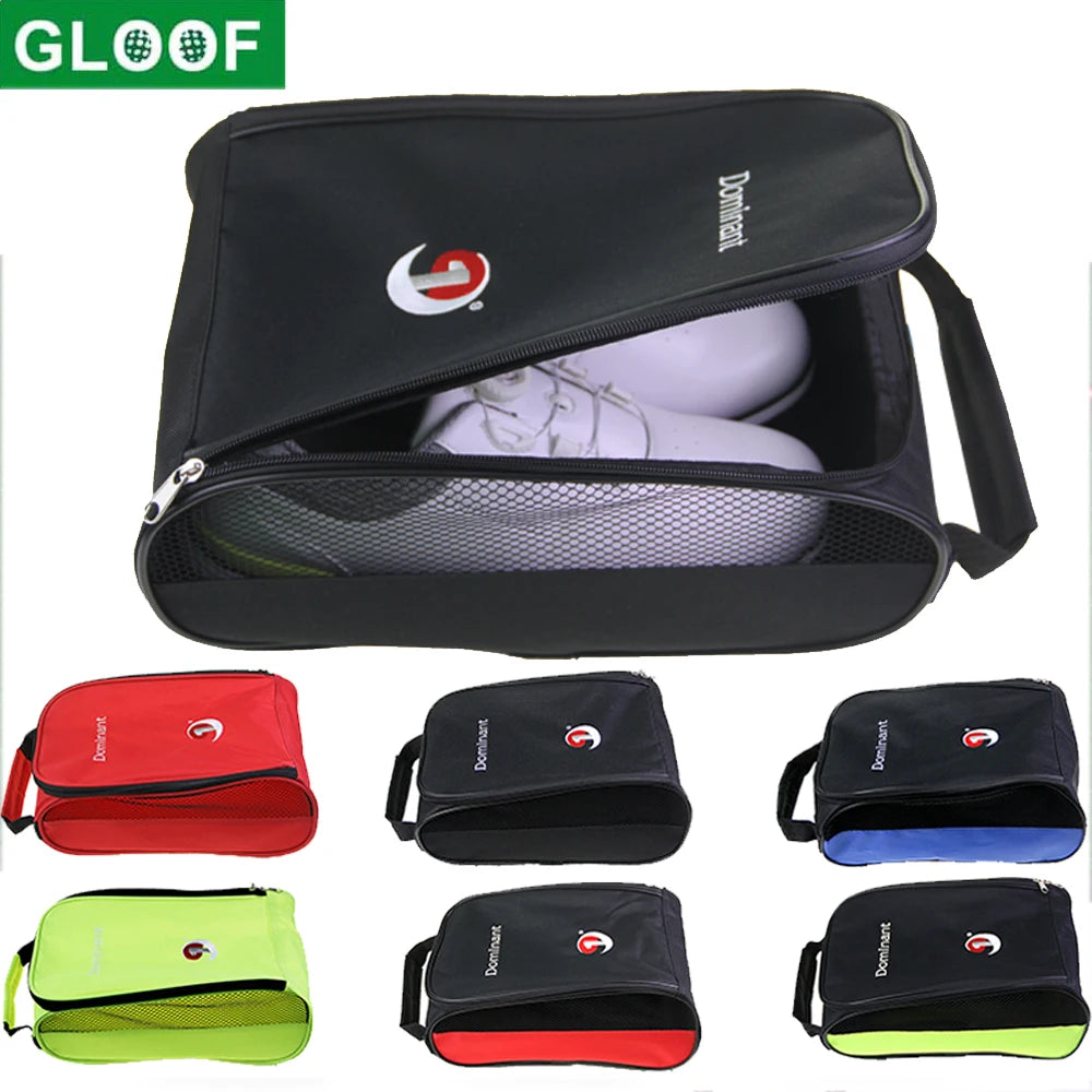 Nylon Zippered Golf Shoe Bag with Ventilation for Travel