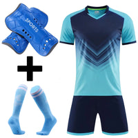 Survetement Footbal Children Men Football Jerseys Boys Soccer Clothes Sets Team Football Jerseys Sets with socks Shin guards - Buy online at  Vibe In Cart.