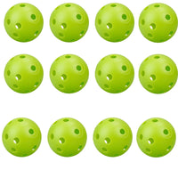 12 Piece Hollow Practice Golf Balls 42mm PE Mixed Color With Airflow