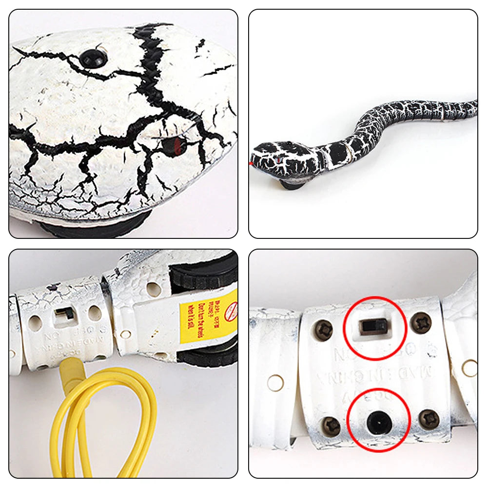 Interactive Infrared Remote Control Rattlesnake Toy with USB Cable