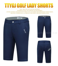 Ttygj Women’S Stretch Golf Short Pants Ladies Slim Fit Golf Shorts Summer Female Casual Golf Trousers Breathable Clothes XXS-XXL