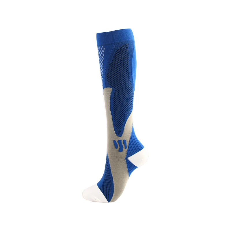 Men's Crew Length Compression Socks for Sports, Size EU 41-45