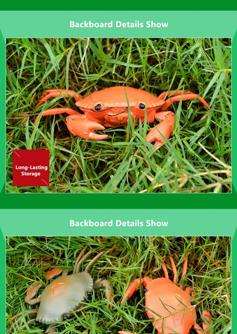 Smart Intelligent RC Robot crab Toy With eye flash light simulation sound crab Model Toy high simulation crab design classic toy