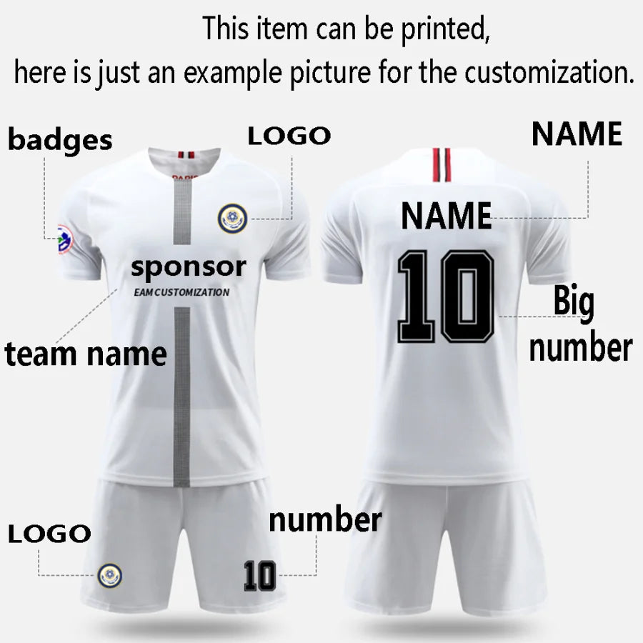 Kids Soccer Jersey Set 2022 Adult Football Jersey Tracksuit Men Kids Soccer Training Suit Short Football Sport Kit Uniform Print - Buy online at  Vibe In Cart.