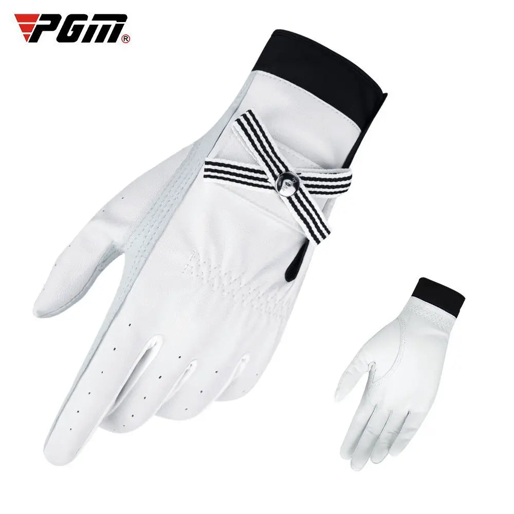 PGM Golf Gloves Women Sheepskin Breathable Palm Ladies Genuine Leather Sport Gloves Anti-Slip Training Mittens Elegant 1 Pair - Buy online at  Vibe In Cart.