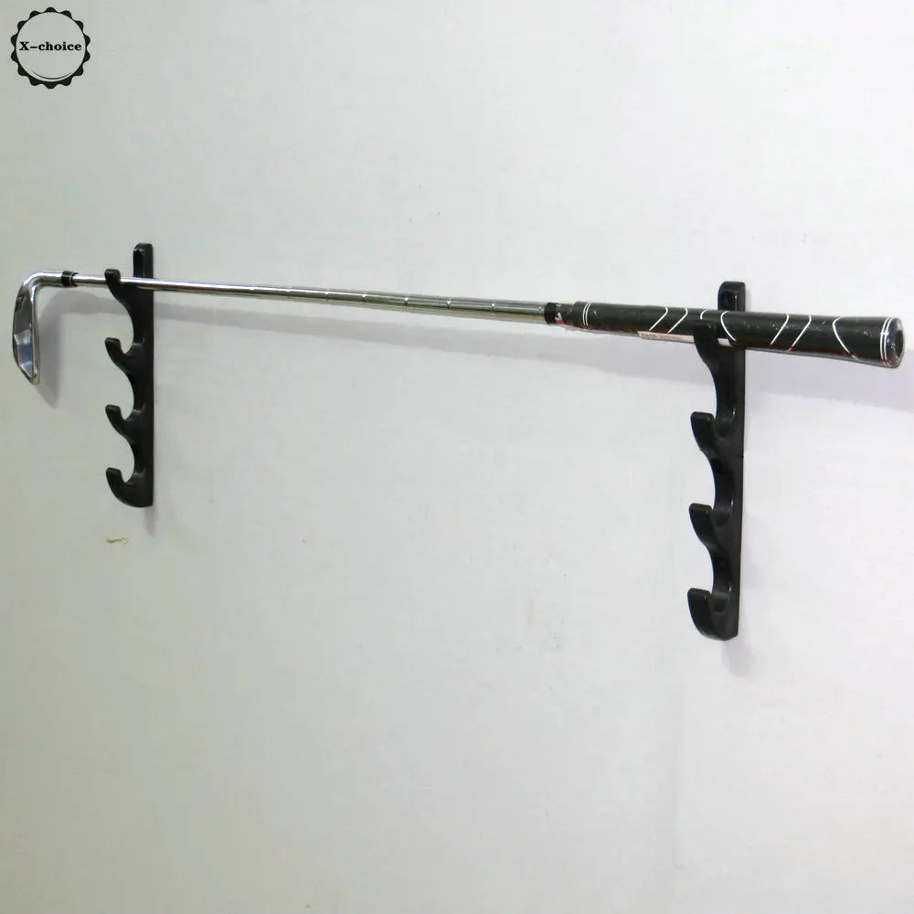Golf Clubs Wall Storage Rack Holds Up to 4 Clubs for Home or Office