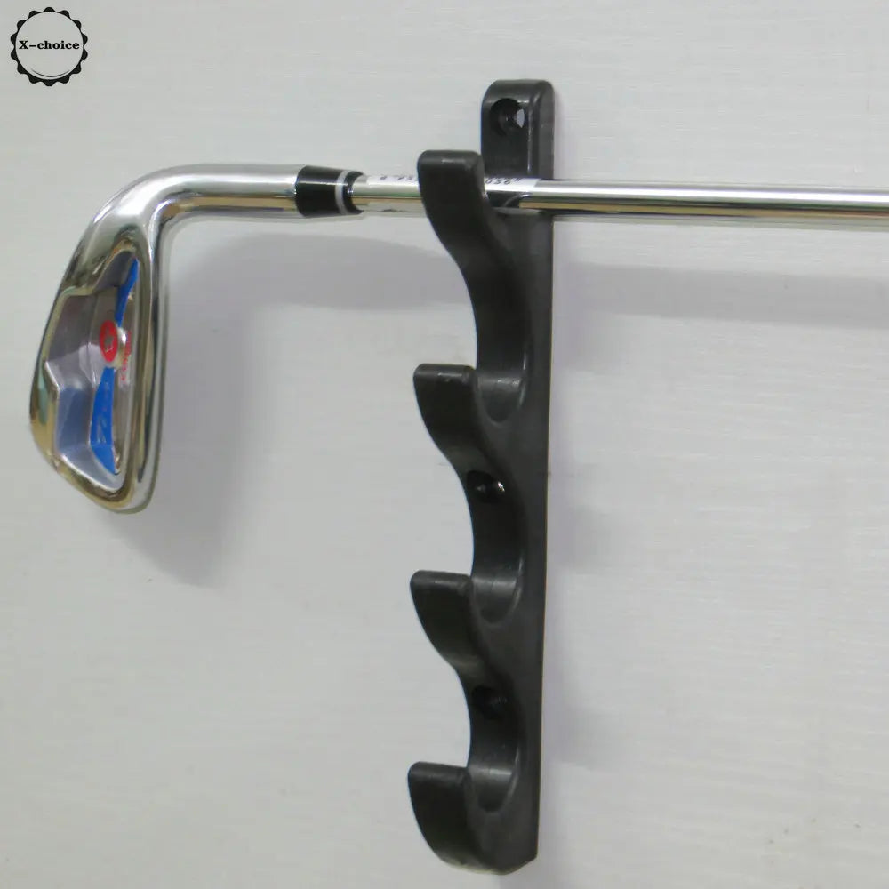 Golf Clubs Wall Storage Rack Holds Up to 4 Clubs for Home or Office