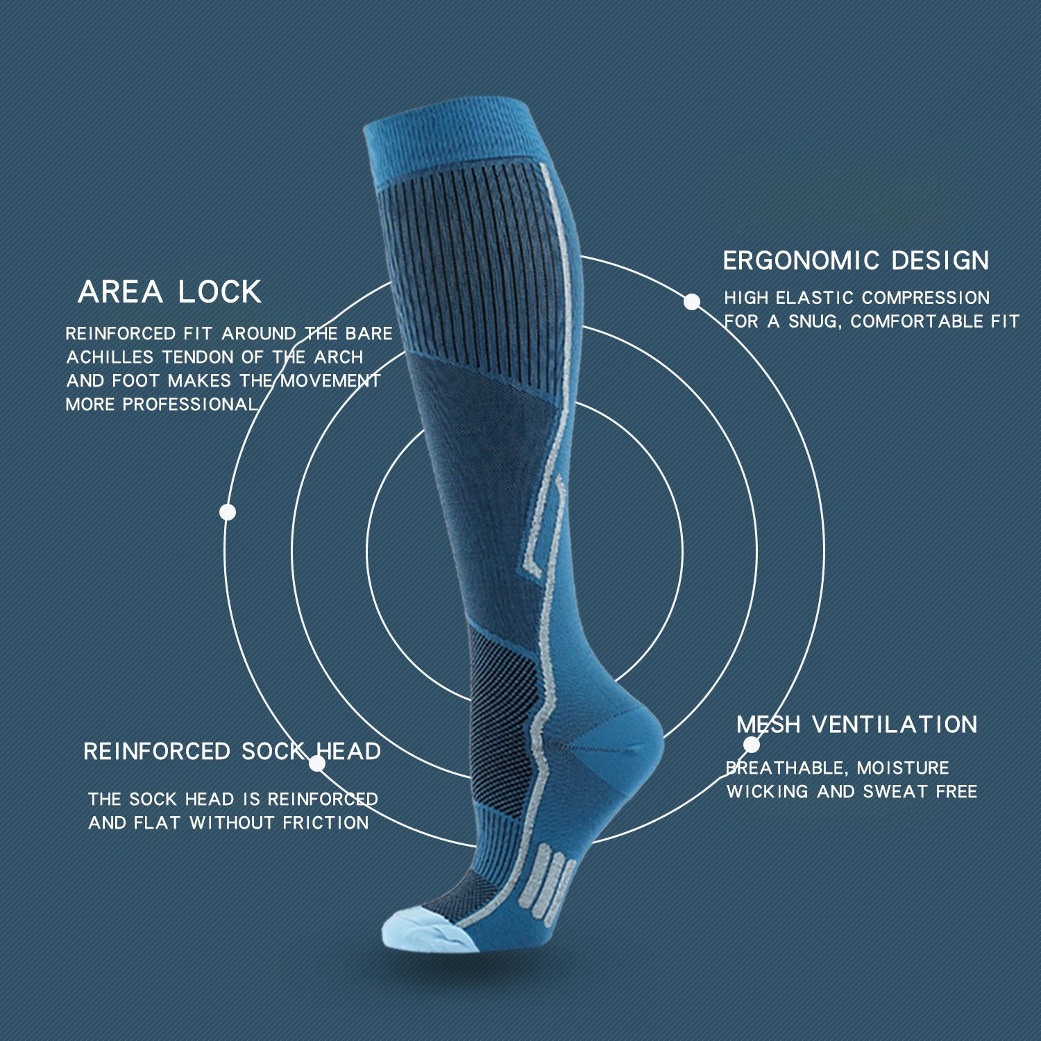Crossfit Hombre Outdoor Skating Socks Cycling Socks Diabetes Sports Socks Men Compression Socks Varicose Veins Thermosokken - Buy online at  Vibe In Cart.