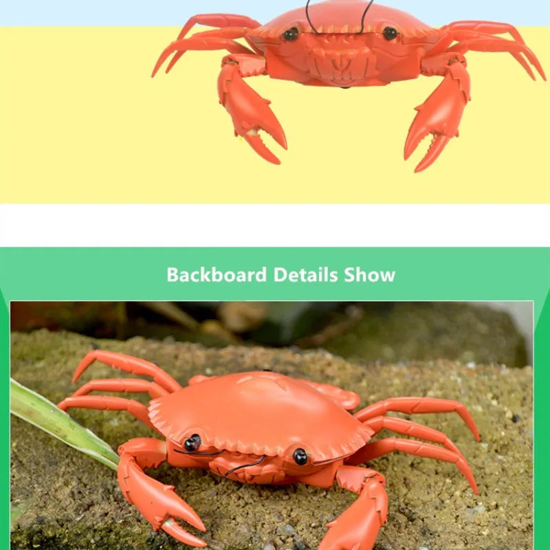 Smart Intelligent RC Robot crab Toy With eye flash light simulation sound crab Model Toy high simulation crab design classic toy