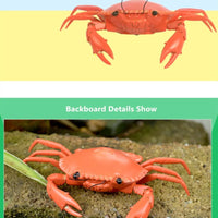 Smart Intelligent RC Robot crab Toy With eye flash light simulation sound crab Model Toy high simulation crab design classic toy