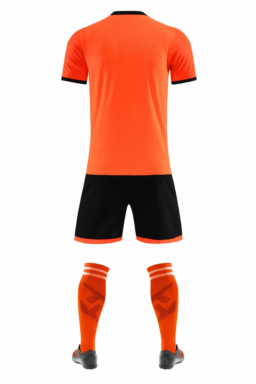 Men's and Boys' Polyester Football Jersey Set with Socks and Shin Guards
