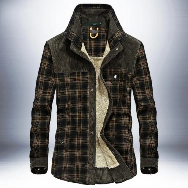 Brand Shirt Men Casual Shirts Wool Fleece Thick Warm Shirts for Men Handwork Plaid Shirt Men Camisa Denim Hombre Size M-4XL - Buy online at  Vibe In Cart.