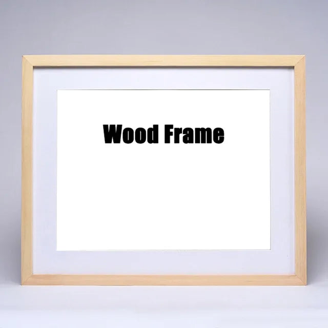 Nature Wooden Photo Picture Frame 20X30 25X30 26.5X38cm Black White Color Frame for Pictures Wall Poster Frame - Buy online at  Vibe In Cart.