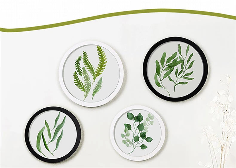 Round Wooden Picture Frames Creative Gift DIY Wall Hanging Wood Picture Holder Wall Mounted Photo Frame Round Home Decoration - Buy online at  Vibe In Cart.