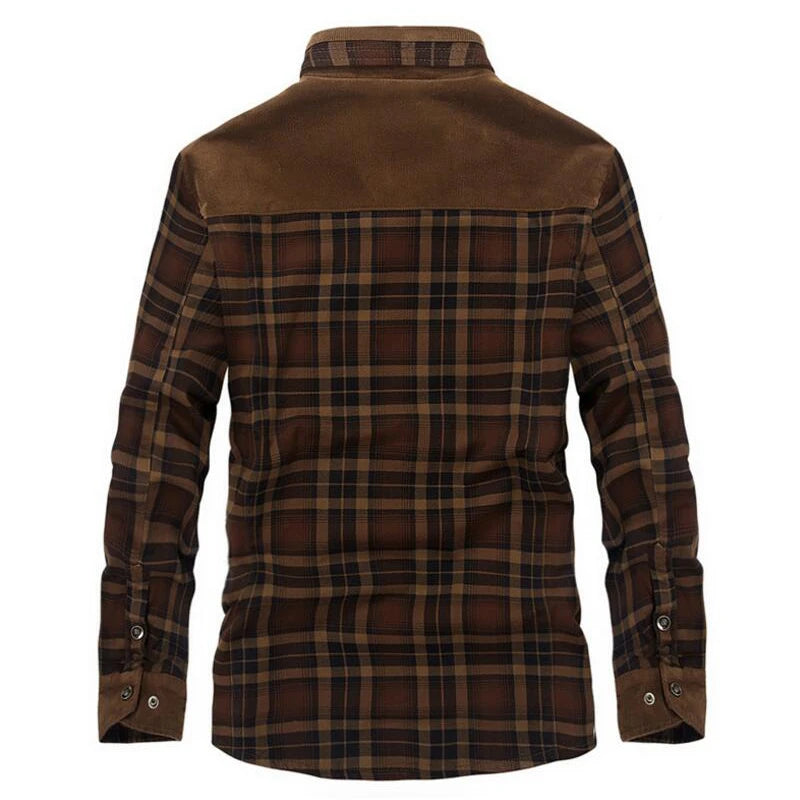 Brand Shirt Men Casual Shirts Wool Fleece Thick Warm Shirts for Men Handwork Plaid Shirt Men Camisa Denim Hombre Size M-4XL - Buy online at  Vibe In Cart.