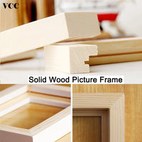Nature Wooden Photo Picture Frame 20X30 25X30 26.5X38cm Black White Color Frame for Pictures Wall Poster Frame - Buy online at  Vibe In Cart.