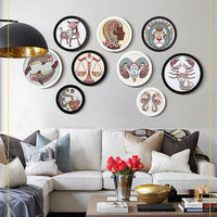 Round Wooden Picture Frames Creative Gift DIY Wall Hanging Wood Picture Holder Wall Mounted Photo Frame Round Home Decoration - Buy online at  Vibe In Cart.