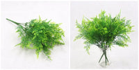 Artificial Plastic Fern Grass Plants for Home and Wedding Decor, Green