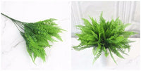 Artificial Plastic Fern Grass Plants for Home and Wedding Decor, Green