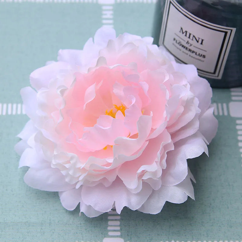 15PCS/lot Large Artificial Happy Peony Flower Head 13CM  Silk Blooming peony Wedding Flowers Wall Floral Party Home Decorative - Buy online at  Vibe In Cart.