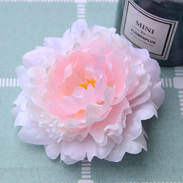 15PCS/lot Large Artificial Happy Peony Flower Head 13CM  Silk Blooming peony Wedding Flowers Wall Floral Party Home Decorative - Buy online at  Vibe In Cart.