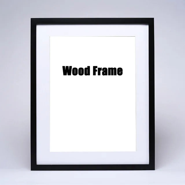 Nature Wooden Photo Picture Frame 20X30 25X30 26.5X38cm Black White Color Frame for Pictures Wall Poster Frame - Buy online at  Vibe In Cart.