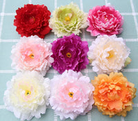 15PCS/lot Large Artificial Happy Peony Flower Head 13CM  Silk Blooming peony Wedding Flowers Wall Floral Party Home Decorative - Buy online at  Vibe In Cart.