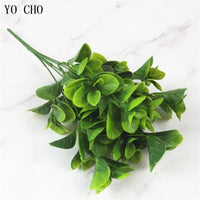 YO CHO Artificial Plastic Plants for Home Garden Decoration Fern Grass Wedding Wall Outdoor Decor Green Leaf Artificial Flowers - Buy online at  Vibe In Cart.