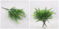 YO CHO Artificial Plastic Plants for Home Garden Decoration Fern Grass Wedding Wall Outdoor Decor Green Leaf Artificial Flowers - Buy online at  Vibe In Cart.