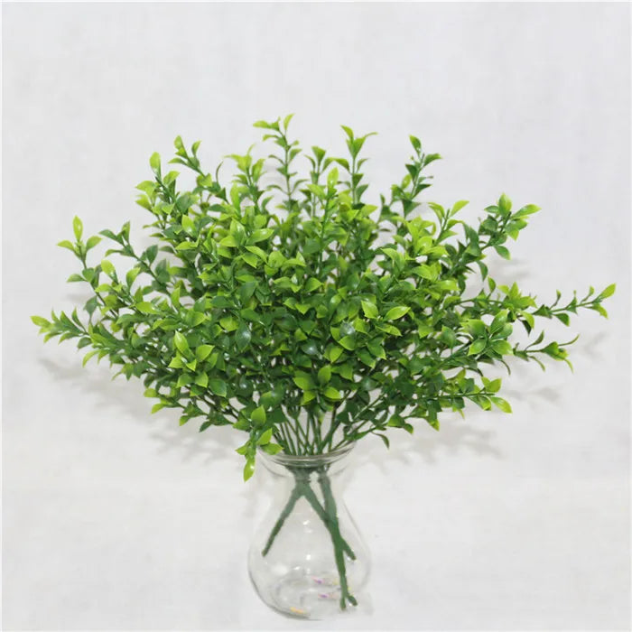 Artificial Plastic Fern Grass Plants for Home and Wedding Decor, Green