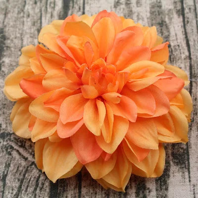Artificial Silk Dahlia Peony Flower Heads, 10 Pack, 14-15 cm in Assorted Colors