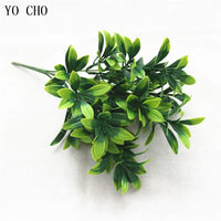 YO CHO Artificial Plastic Plants for Home Garden Decoration Fern Grass Wedding Wall Outdoor Decor Green Leaf Artificial Flowers - Buy online at  Vibe In Cart.