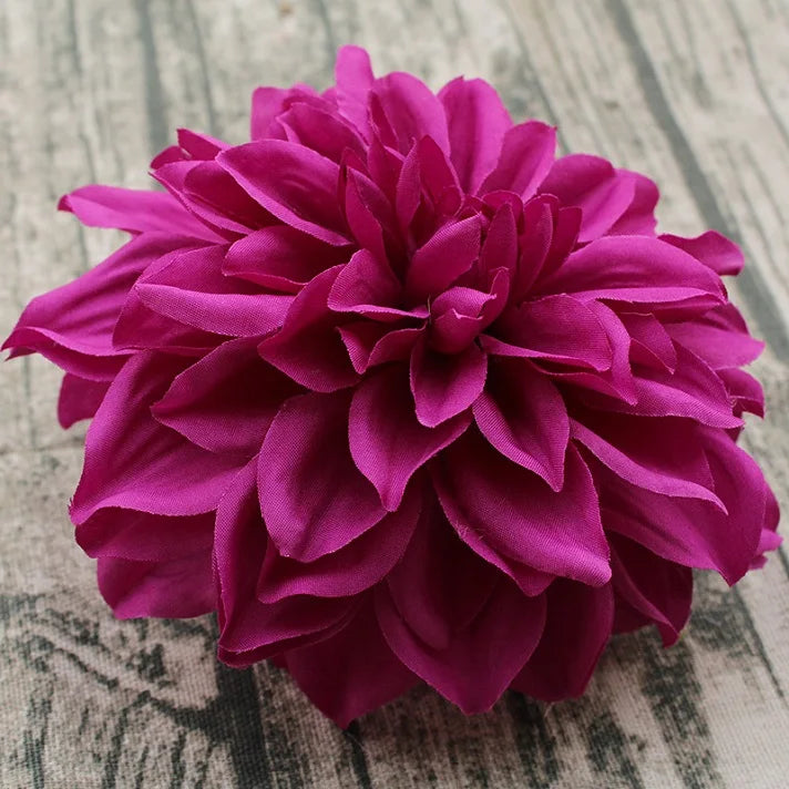 Artificial Silk Dahlia Peony Flower Heads, 10 Pack, 14-15 cm in Assorted Colors