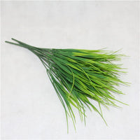 Artificial Plastic Fern Grass Plants for Home and Wedding Decor, Green