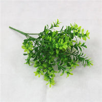 Artificial Plastic Fern Grass Plants for Home and Wedding Decor, Green