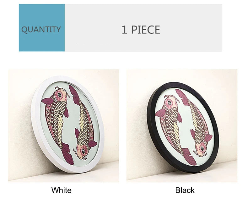 Round Wooden Picture Frames Creative Gift DIY Wall Hanging Wood Picture Holder Wall Mounted Photo Frame Round Home Decoration - Buy online at  Vibe In Cart.