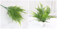 Artificial Plastic Fern Grass Plants for Home and Wedding Decor, Green