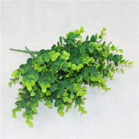 Artificial Plastic Fern Grass Plants for Home and Wedding Decor, Green