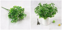 YO CHO Artificial Plastic Plants for Home Garden Decoration Fern Grass Wedding Wall Outdoor Decor Green Leaf Artificial Flowers - Buy online at  Vibe In Cart.
