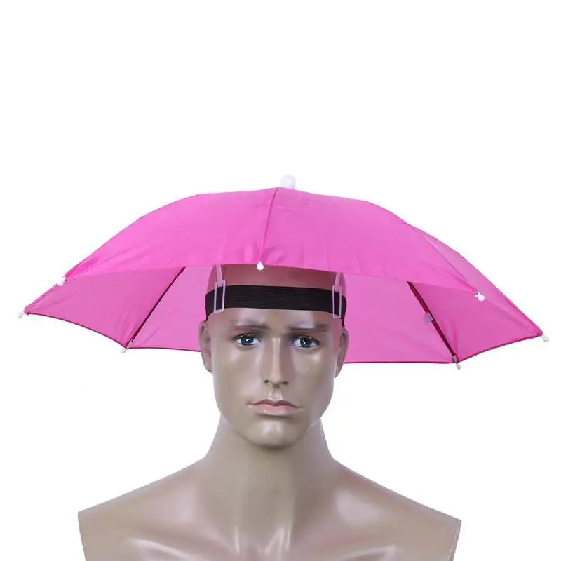 Portable Head Umbrella Hat Fishing Caps Anti-Rain Fishing Anti-Sun Umbrella Hat Adults Children Unisex Outdoor Pesca Sports Cap - Buy online at  Vibe In Cart.